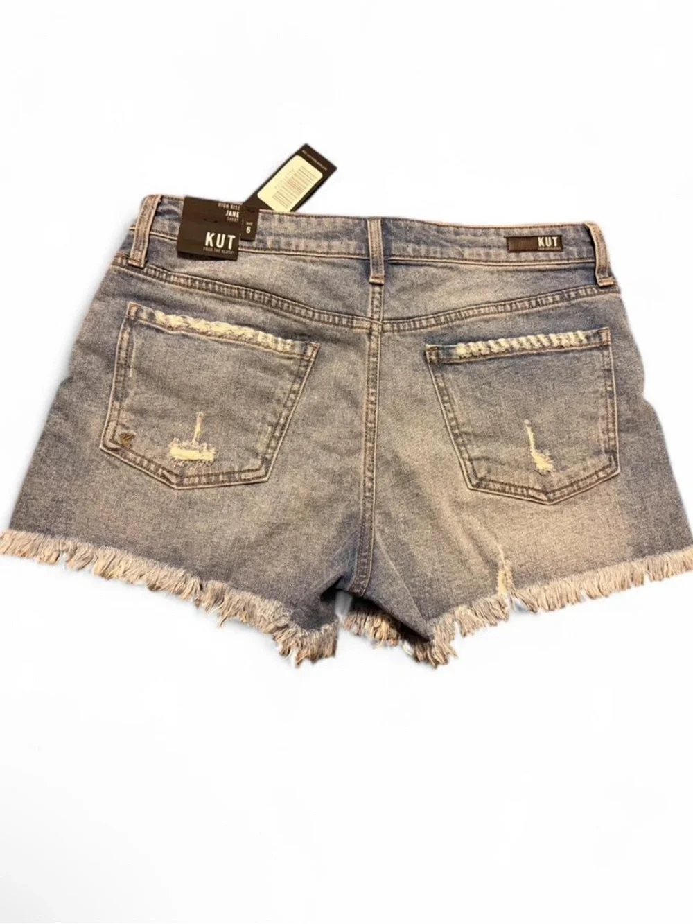 Kut From The Cloth High Rise Jane Short Size 6 - Picture 4 of 5